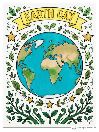 Colored example of this coloring page