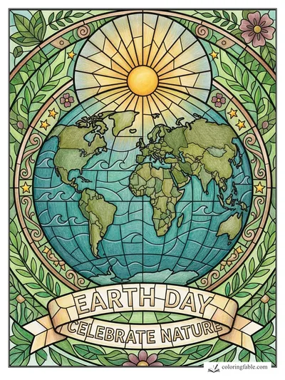 Colored example of this coloring page