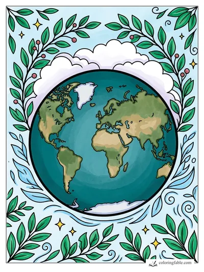Colored example of this coloring page