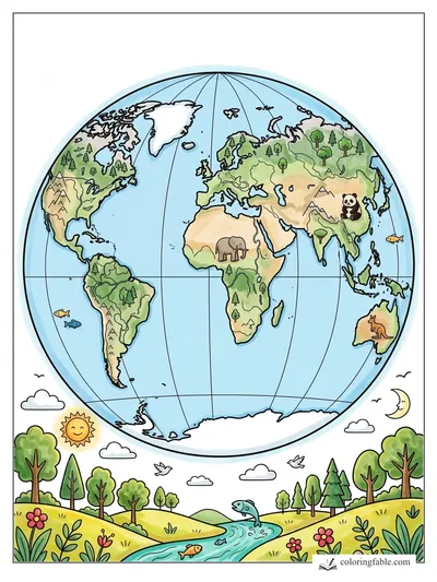 Colored example of this coloring page