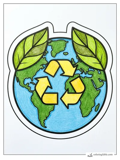 Colored example of this coloring page