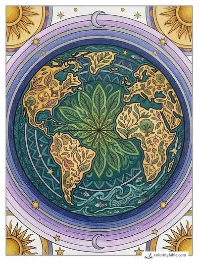 Colored example of this coloring page