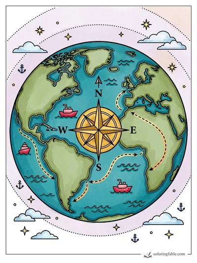 Colored example of this coloring page