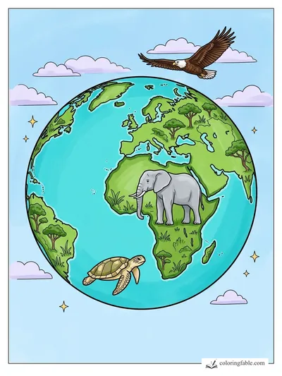 Colored example of this coloring page