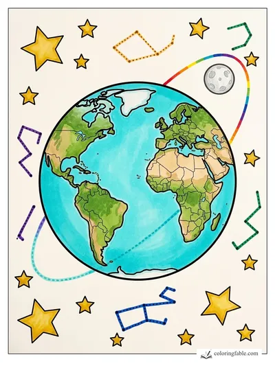 Colored example of this coloring page