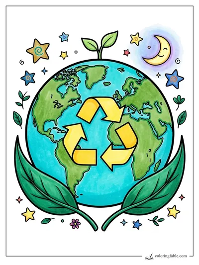 Colored example of this coloring page