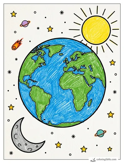 Colored example of this coloring page