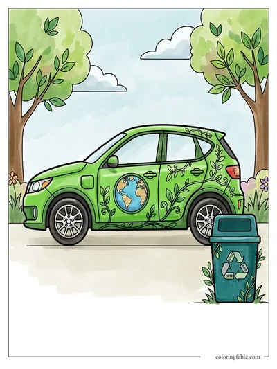 Colored example of this coloring page