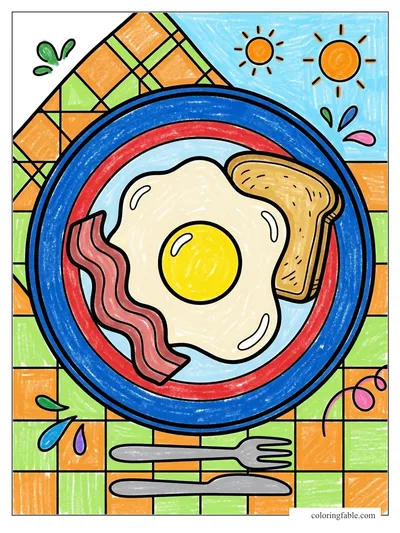 Colored example of this coloring page