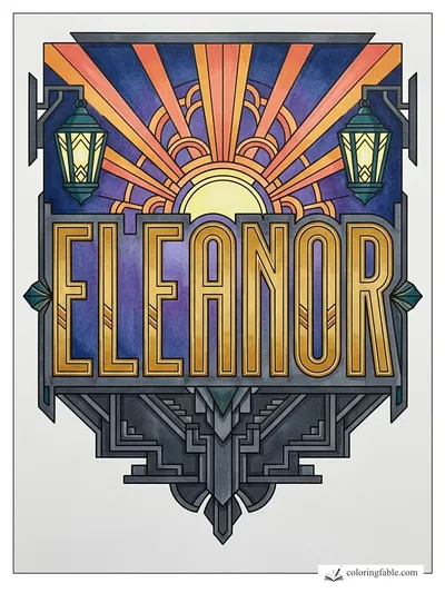 Colored example of this coloring page