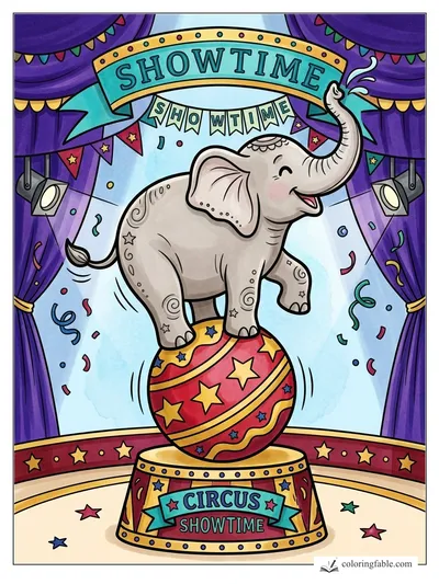 Colored example of this coloring page
