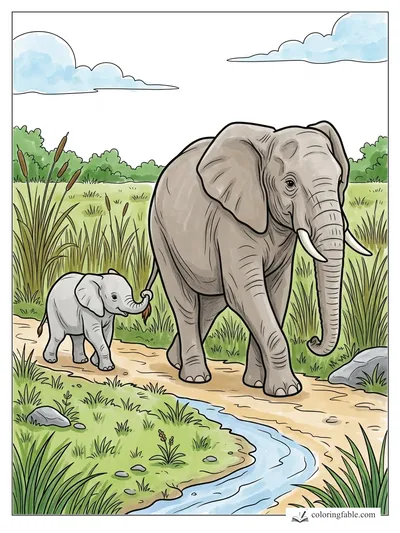 Colored example of this coloring page