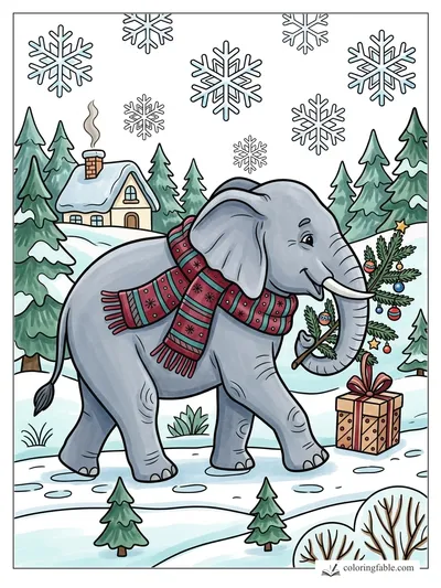 Colored example of this coloring page