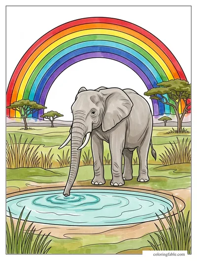 Colored example of this coloring page