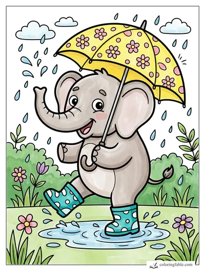 Colored example of this coloring page