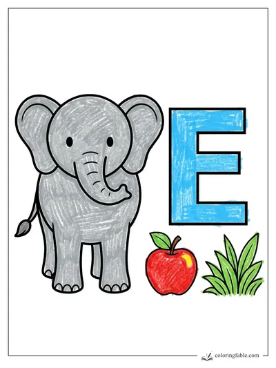 Colored example of this coloring page