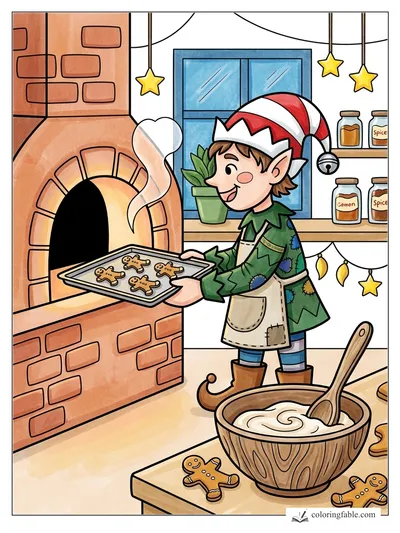 Colored example of this coloring page