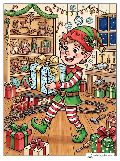 Colored example of this coloring page