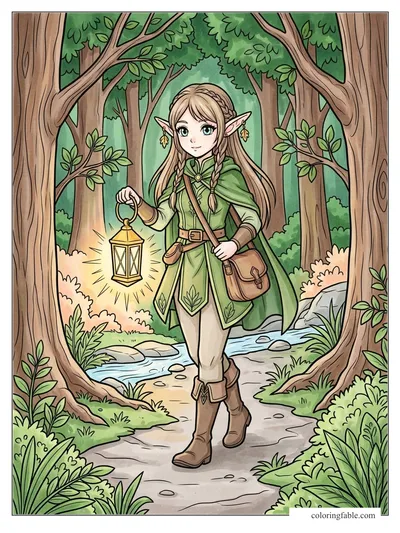Colored example of this coloring page