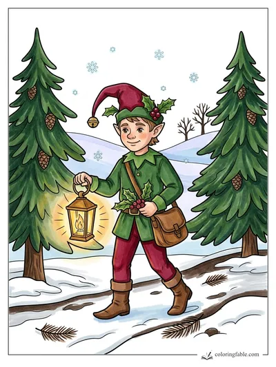 Colored example of this coloring page