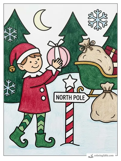 Colored example of this coloring page