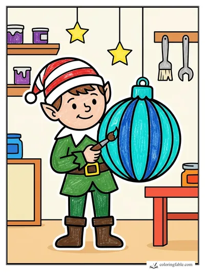 Colored example of this coloring page