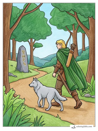Colored example of this coloring page