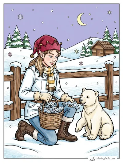Colored example of this coloring page