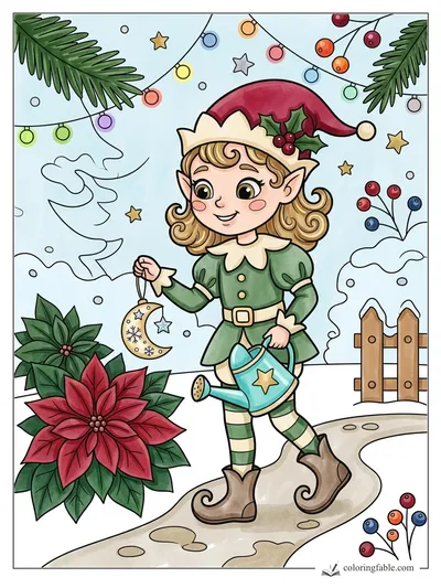 Colored example of this coloring page