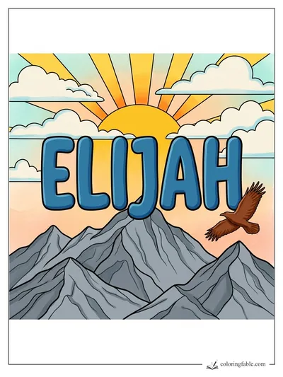 Colored example of this coloring page
