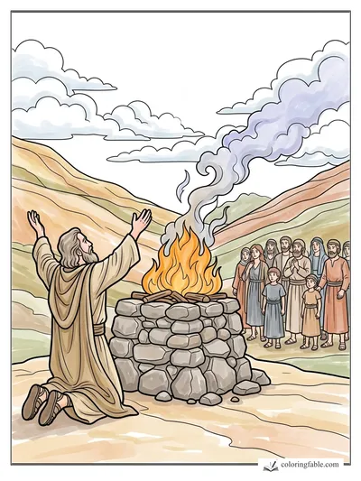 Colored example of this coloring page