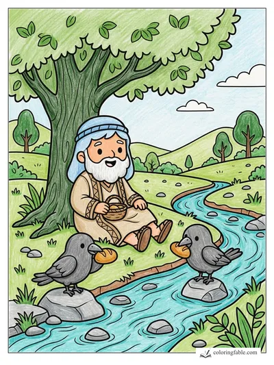 Colored example of this coloring page