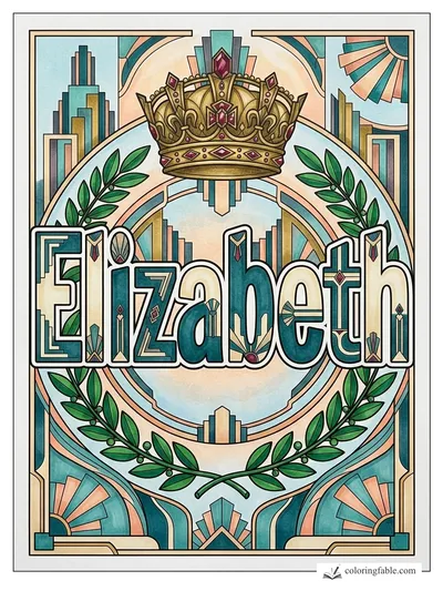 Colored example of this coloring page