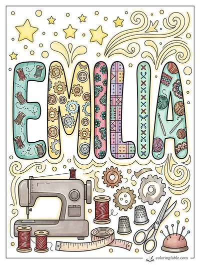 Colored example of this coloring page