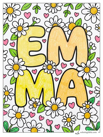 Colored example of this coloring page