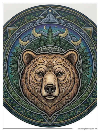 Colored example of this coloring page