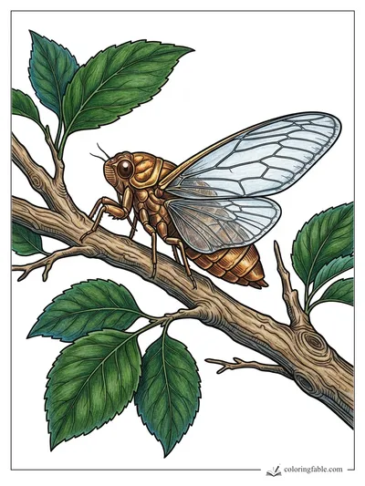 Colored example of this coloring page