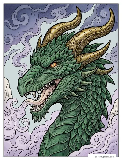 Colored example of this coloring page