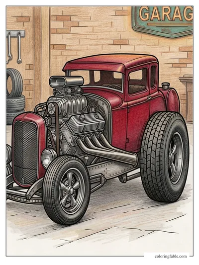 Colored example of this coloring page