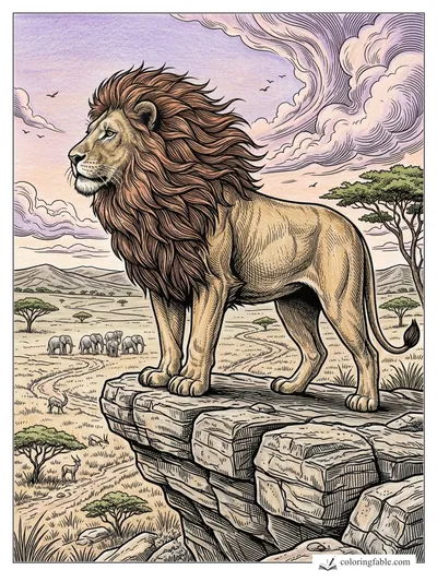Colored example of this coloring page