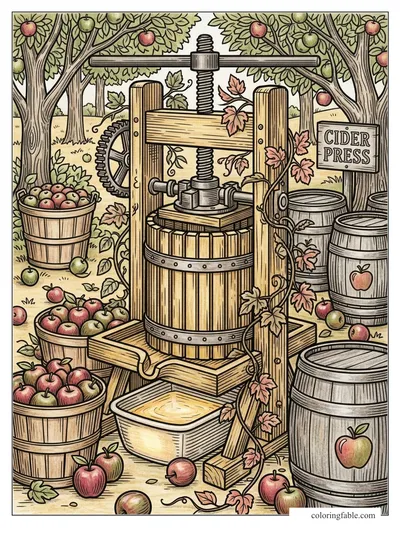 Colored example of this coloring page