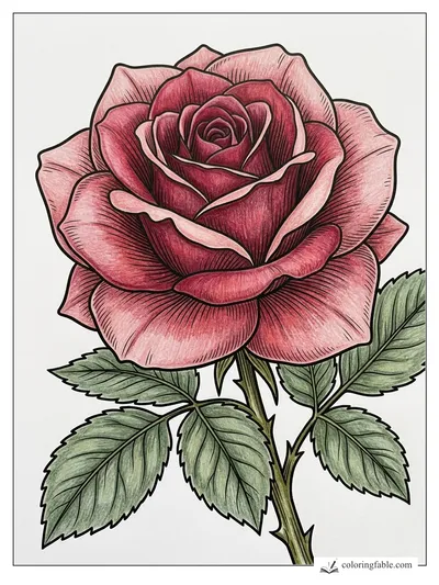 Colored example of this coloring page