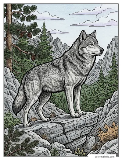 Colored example of this coloring page