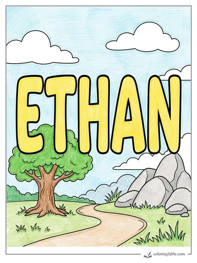Colored example of this coloring page