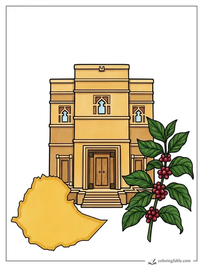 Colored example of this coloring page