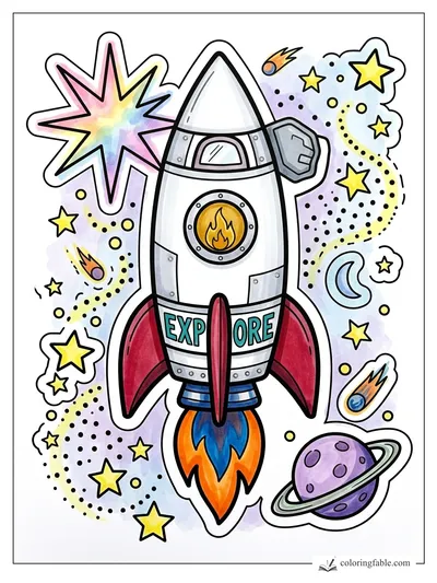 Colored example of this coloring page