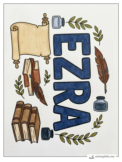 Colored example of this coloring page
