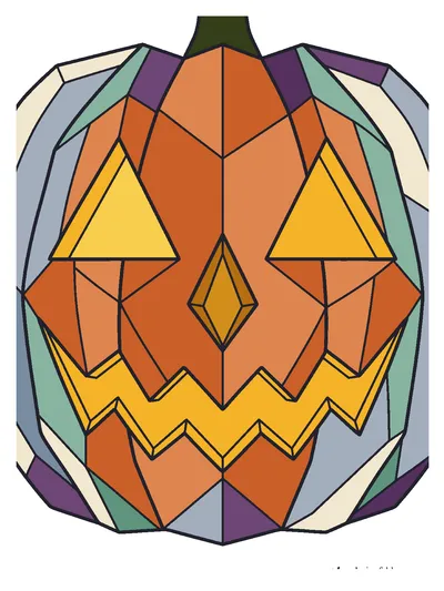 Finished color by number solution