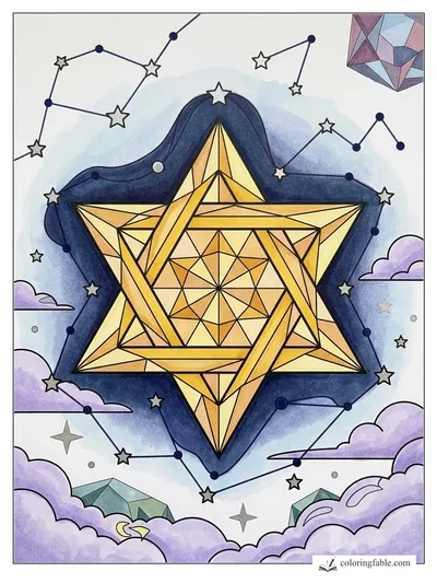Colored example of this coloring page