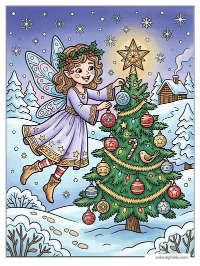 Colored example of this coloring page